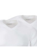 Thumbnail Lot de 2 t-shirts blancs en coton unis coupe droite col V - Image 3