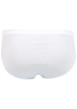 Thumbnail Slip blanc uni en coton d'Egypte avec une taille haute et élastiquée - Image 3