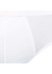 Thumbnail Slip blanc uni en coton d'Egypte avec une taille haute et élastiquée - Image 4