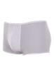 Thumbnail Boxer blanc Plumes coupe courte avec logo autour de la taille élastiquée - Image 2