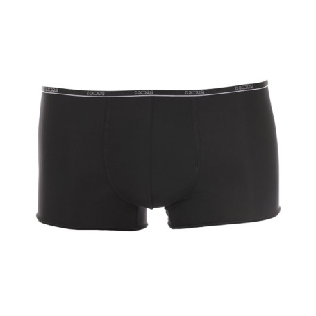 Boxer noir Plumes avec liseré et logo sur la...