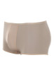 Thumbnail Boxer Plumes beige avec logo au niveau de la taille élastiquée coupe courte - Image 2