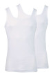 Thumbnail Lot de 2 débardeur blancs en coton unis coupe ajustée col carré