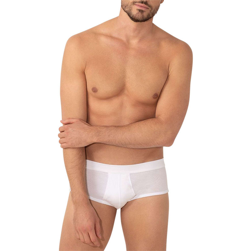 Eminence - Slip Blanc En Coton Premium Avec Une Taille Haute Et Une Coupe Ouverte - Blanc