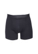 Thumbnail Boxer long noir Ho1 avec logo autour de la taille élastiquée coupe ouverte