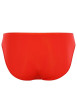 Thumbnail Slip rouge uni avec surpiqûres ton sur ton et taille élastiquée rouge - Image 2