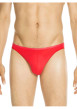 Thumbnail Slip rouge uni avec surpiqûres ton sur ton et taille élastiquée rouge - Image 3