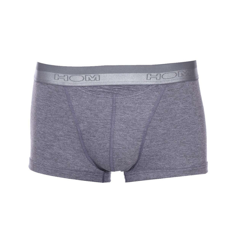 Hom - Boxer Classique Ho1 Gris Chiné Avec Logo Au Niveau De La Taille élastiquée Coupe Ouverte - Gris Hom - Boxer Classique Ho1 Gris Chiné Avec Logo Au Niveau De La Taille élastiquée Coupe Ouverte - Gris