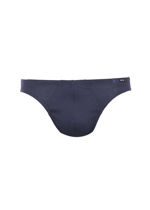 Slip classique Premium en coton marine avec logo cousu à l'avant de la taille élastiquée