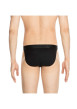 Thumbnail Slip noir uni style tanga avec taille élastiquée noire - Image 3