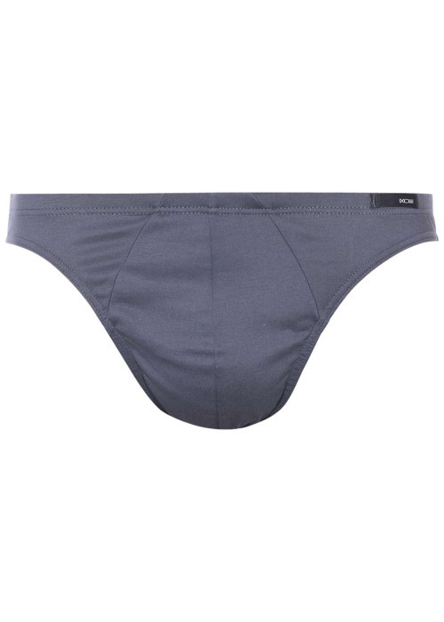 Slip classique Premium gris en coton avec logo cousu sur le côté gauche de l'élastique