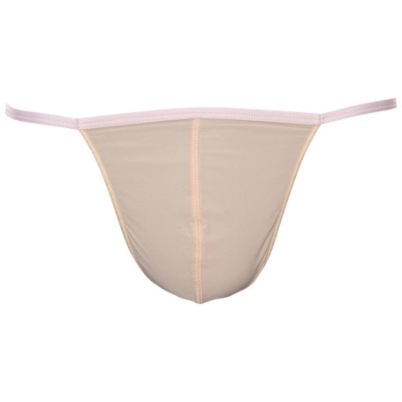 String beige Plumes avec élastique fin de...