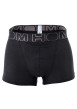 Thumbnail Lot de deux boxers noir unis avec tailles élastiquées noires - Image 2