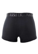 Thumbnail Lot de deux boxers noir unis avec tailles élastiquées noires - Image 3
