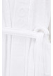 Thumbnail Peignoir blanc en coton avec ceinture à nouer devant - Image 2