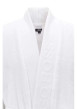 Thumbnail Peignoir blanc en coton avec ceinture à nouer devant - Image 3
