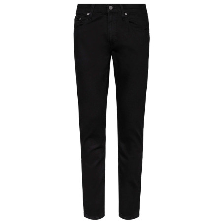 Jean 502 Regular Taper noir en coton uni coupe...