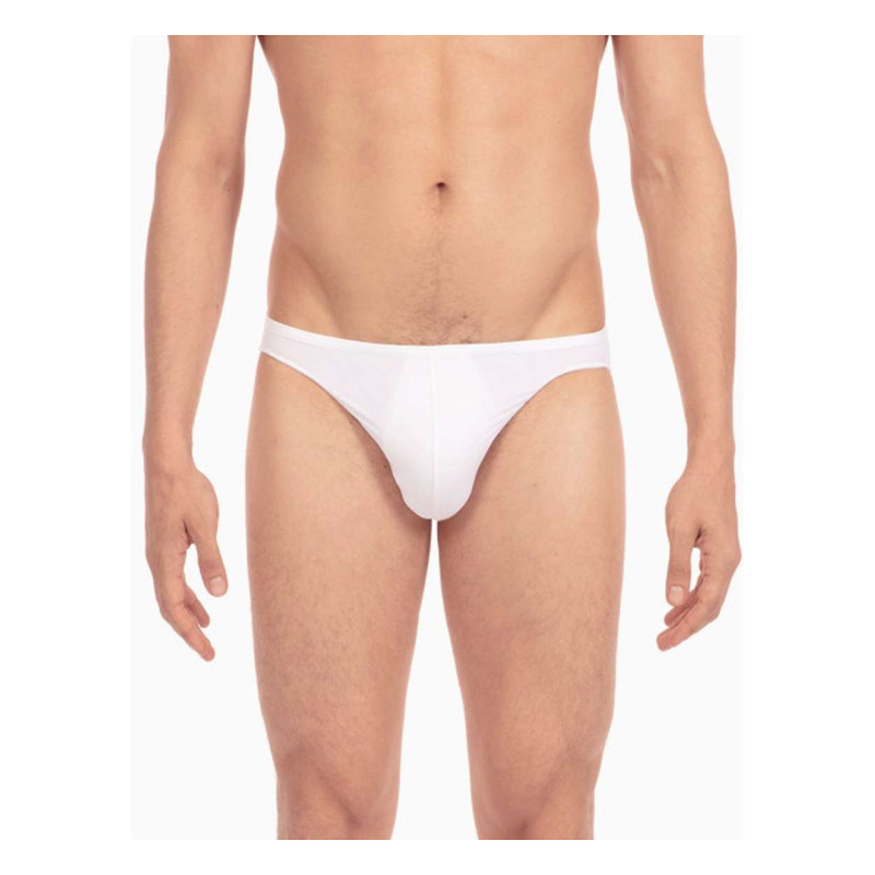 Hom - Slip Blanc Uni Avec Surpiqûres Ton Sur Ton Et Taille élastiquée Blanche - Blanc Hom - Slip Blanc Uni Avec Surpiqûres Ton Sur Ton Et Taille élastiquée Blanche - Blanc