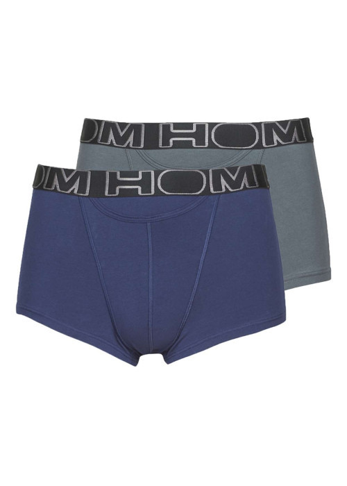 Lot de deux boxers multicolores avec tailles élastiquées