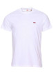 Thumbnail T-shirt blanc en coton uni avec une coupe droite et un col rond