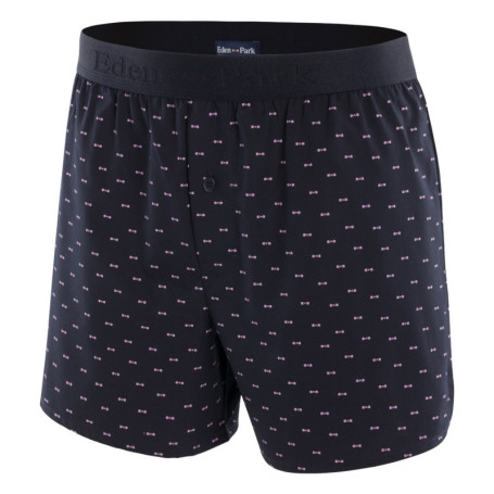 Caleçon marine en coton avec taille élastiquée...