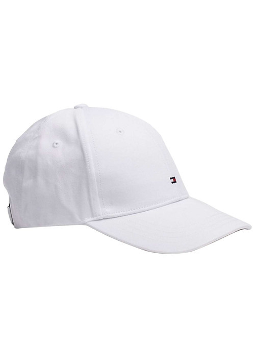 Casquette Classic Bb Cap blanche en coton avec drapeau brodé
