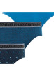 Thumbnail Lot de 3 slips bleus en coton avec motifs all-over et taille élastiquée - Image 3