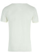 Thumbnail T-shirt blanc uni avec une coupe droite un col rond et des manches courtes - Image 2
