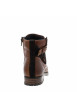 Thumbnail Boots en cuir marron avec fermeture à zip et lacets tressés marrons - Image 3