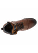 Thumbnail Boots en cuir marron avec fermeture à zip et lacets tressés marrons - Image 5