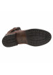 Thumbnail Boots en cuir marron avec fermeture à zip et lacets tressés marrons - Image 6