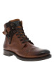 Thumbnail Boots en cuir marron avec fermeture à zip et lacets tressés marrons - Image 7