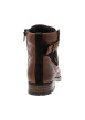 Thumbnail Boots en cuir marron avec fermeture à zip et lacets tressés marrons - Image 9