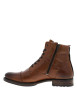 Thumbnail Boots en cuir marron avec fermeture à zip et lacets tressés marrons - Image 10
