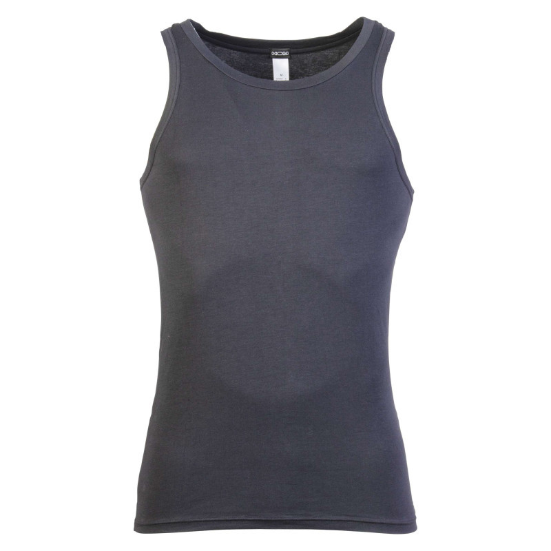 Hom - Débardeur Supreme En Coton Noir Avec Col Rond - Noir Hom - Débardeur Supreme En Coton Noir Avec Col Rond - Noir