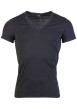 Thumbnail T-shirt classique Supreme en coton noir à col v et manches courtes