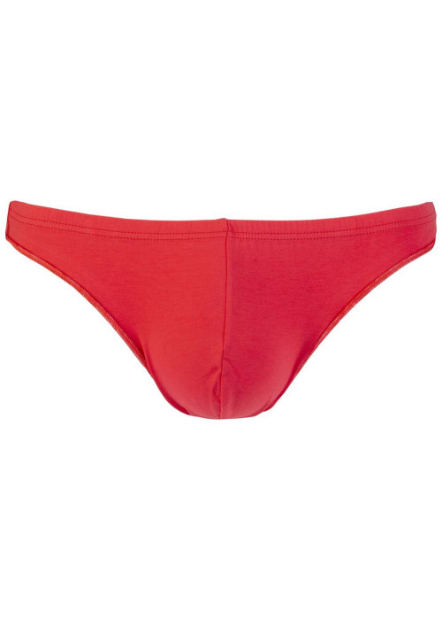 String Freddy en coton rouge coupe large sur les côtés