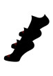 Thumbnail Lot de 3 paires de chaussettes noires en coton mélangé unies coupe courte - Image 2