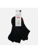 Thumbnail Lot de 3 paires de chaussettes noires en coton mélangé unies coupe courte - Image 3