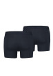 Thumbnail Lot de 2 boxers noirs unis et à bande élastiquée brodée à la taille - Image 2