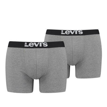 Lot de 2 boxers gris et à bande élastiquée...