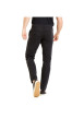 Thumbnail Pantalon 5 poches droit Chino en coton stretch noir à jambe slim et zippé - Image 2