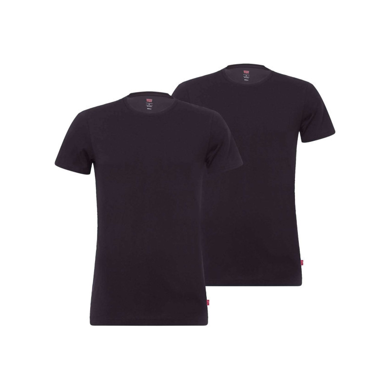 Levi's® - T-shirt Noir Uni Avec Une Coupe Droite à Col Rond Et à Manches Courtes - Noir