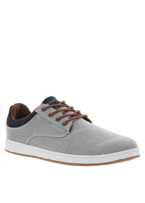 Baskets basses PACHIRA homme grises à lacets ronds et semelle plate