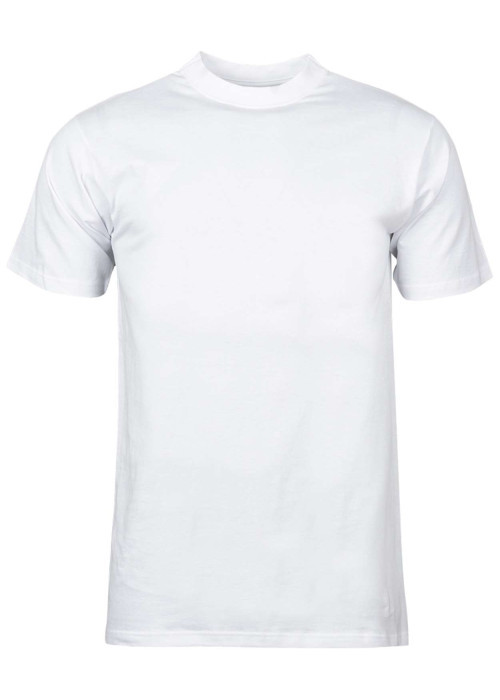 T-shirt classique Harro en coton blanc à col rond et manches courtes