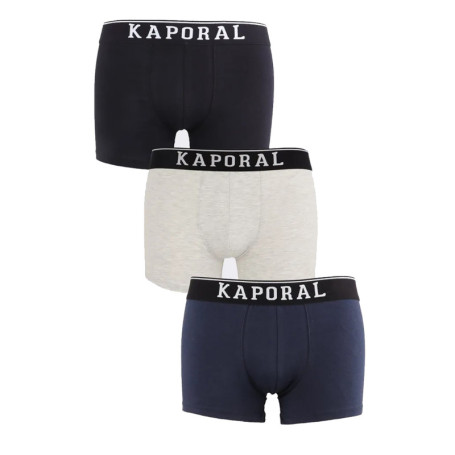 Lot de 3 Boxers multicolores en coton unis avec...