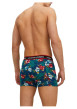 Thumbnail Lot de 3 Boxers classique multicolore uni avec une coupe fermée - Image 7