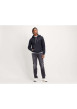 Thumbnail Sweat noir uni à capuche avec logo de la marque - Image 4