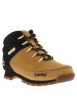 Thumbnail Bottines en cuir nubuck miel à talon plat avec des lacets ronds tressés - Image 2