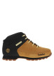 Thumbnail Bottines en cuir nubuck miel à talon plat avec des lacets ronds tressés - Image 8